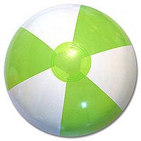 16'' Lime & White SE Beach Balls