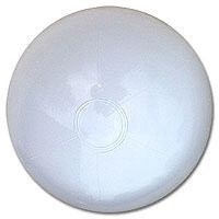 36'' Solid Bright White Beach Balls