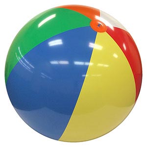 6-FT Deflated Size Multicolor Beach Ball