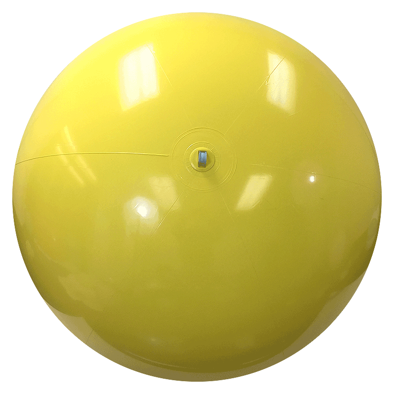 Largest Selection of Beach Balls 6FT Solid Yellow P7 Beach Balls