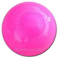 4'' Solid Bright Pink Beach Balls