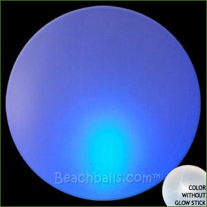 16'' Blue Crystal Glow-Stick Beach Balls