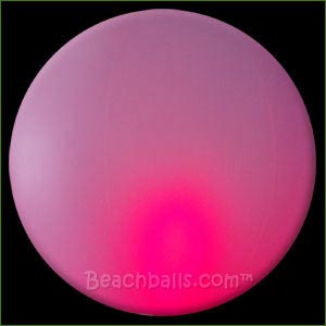 16'' Pink Crystal Glow-Stick Beach Balls