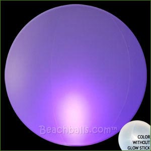 16'' Purple Crystal Glow-Stick Beach Balls