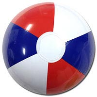 10'' Red White & Blue Beach Balls