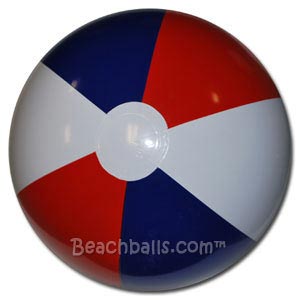 16'' Red White & Blue Beach Balls