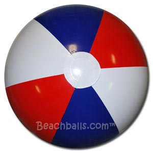 20'' Red White & Blue Beach Balls