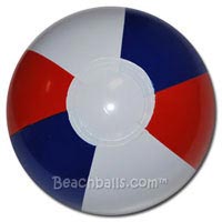 6'' Red White & Blue Beach Balls