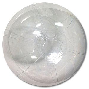 clear beach balls