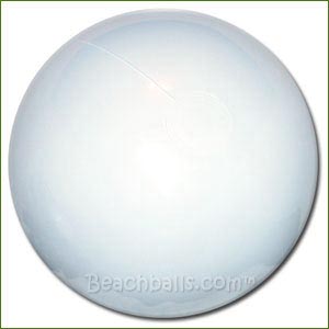 36'' Solid White Beach Balls