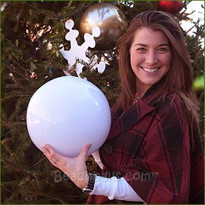 16'' Solid White Beach Balls