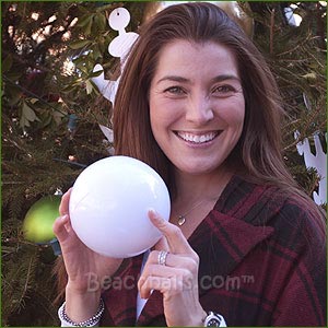 6'' Solid White Beach Balls