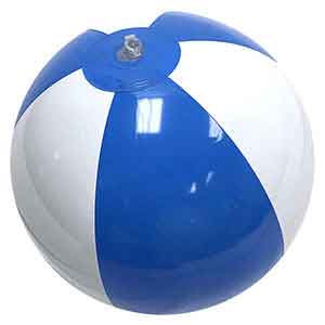 12'' Light Blue & White Beach Balls