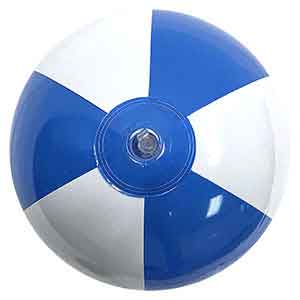 12'' Light Blue & White Beach Balls