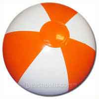 12'' Orange & White Beach Balls