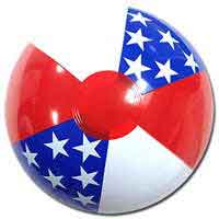 12'' Patriotic Stars Beach Balls