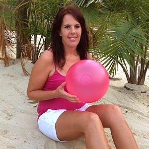 12'' Pink Shimmer Beach Balls