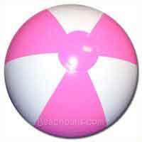 12'' Pink & White Beach Balls