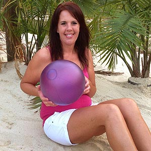 12'' Purple Shimmer Beach Balls