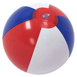 12'' Red White & Blue Beach Balls