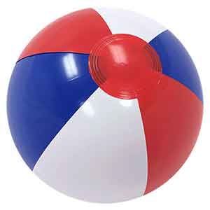 12'' Red White & Blue Beach Balls