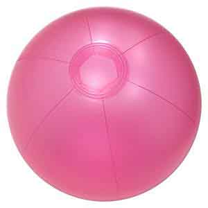 12'' Pink Shimmer Beach Balls