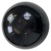 12'' Solid Black Beach Balls