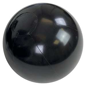 12'' Solid Black Beach Balls