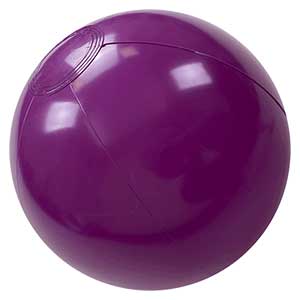 12'' Solid Purple Beach Balls