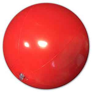 12'' Solid Red Beach Balls