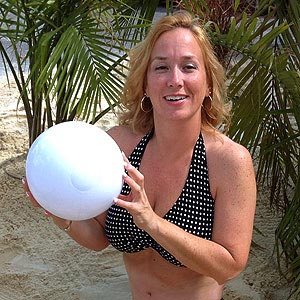 12'' Solid White Beach Balls