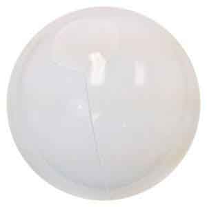 12'' Solid White Beach Ball