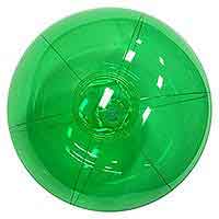 12'' Translucent Green Beach Balls