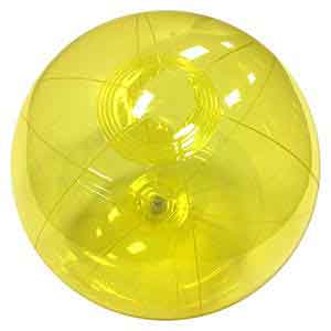 12'' Translucent Yellow Beach Balls