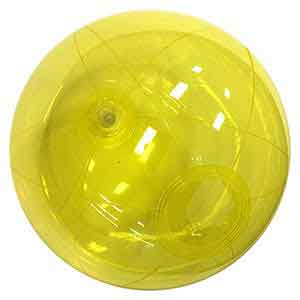 12'' Translucent Yellow Beach Balls