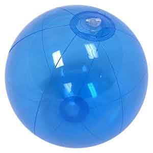 12'' Translucent Blue Beach Balls