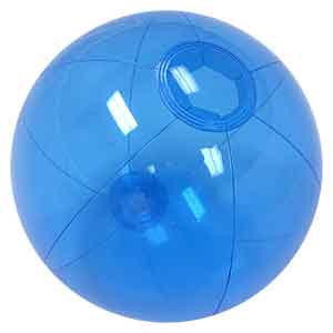 12'' Translucent Blue Beach Balls