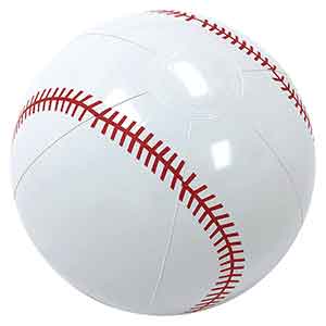 16'' Baseball Beach Balls