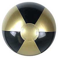 24'' Black & Gold Beach Balls