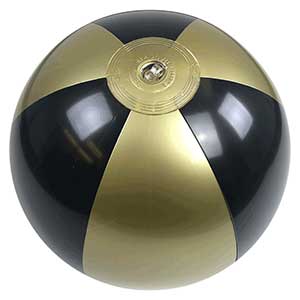 16'' Black & Gold Beach Balls