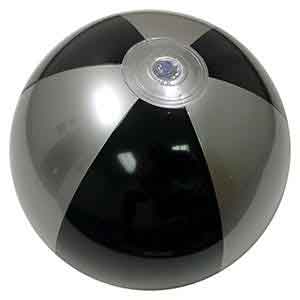 16'' Black & Silver Beach Balls