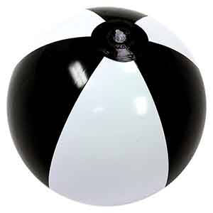 16'' Black & White Beach Balls