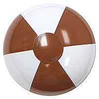 16'' Brown & White Beach Balls