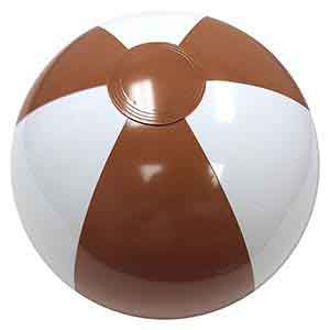 16'' Brown & White Beach Balls