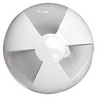 16'' Clear & White Beach Balls