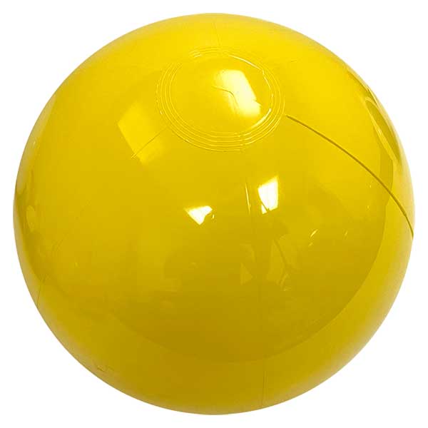 9'' Solid Yellow Corn Beach Balls
