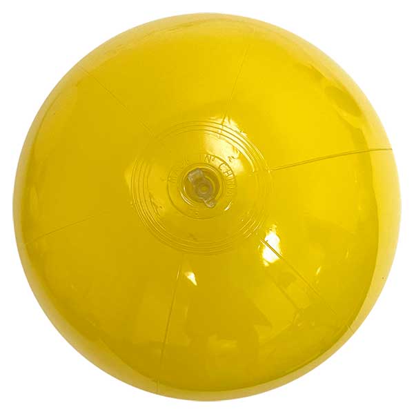 9'' Solid Yellow Corn Beach Balls