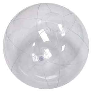 Clearance - 16'' Crystal Clear Beach Balls