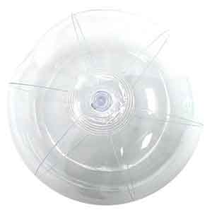 Clearance - 16'' Crystal Clear Beach Balls