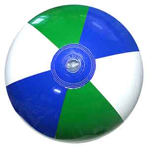 16'' Green Blue & White Beach Balls